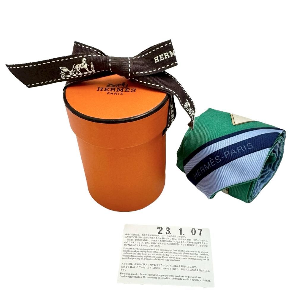 HERMES/エルメス】ツイリー リボン ヘアバンド スカーフ シルク100