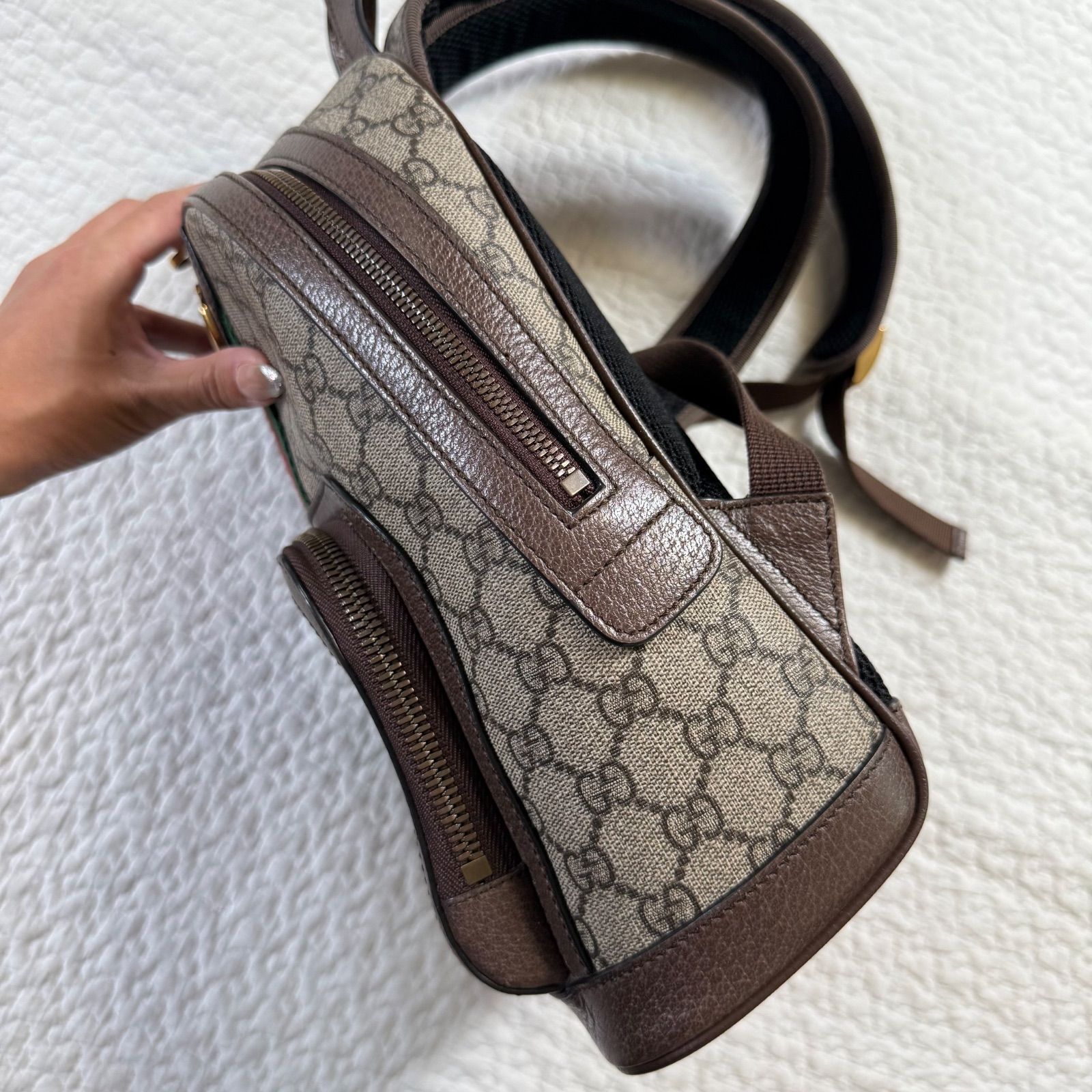 美品 GUCCI グッチ GGスプリーム オフィディア リュック バックパック 