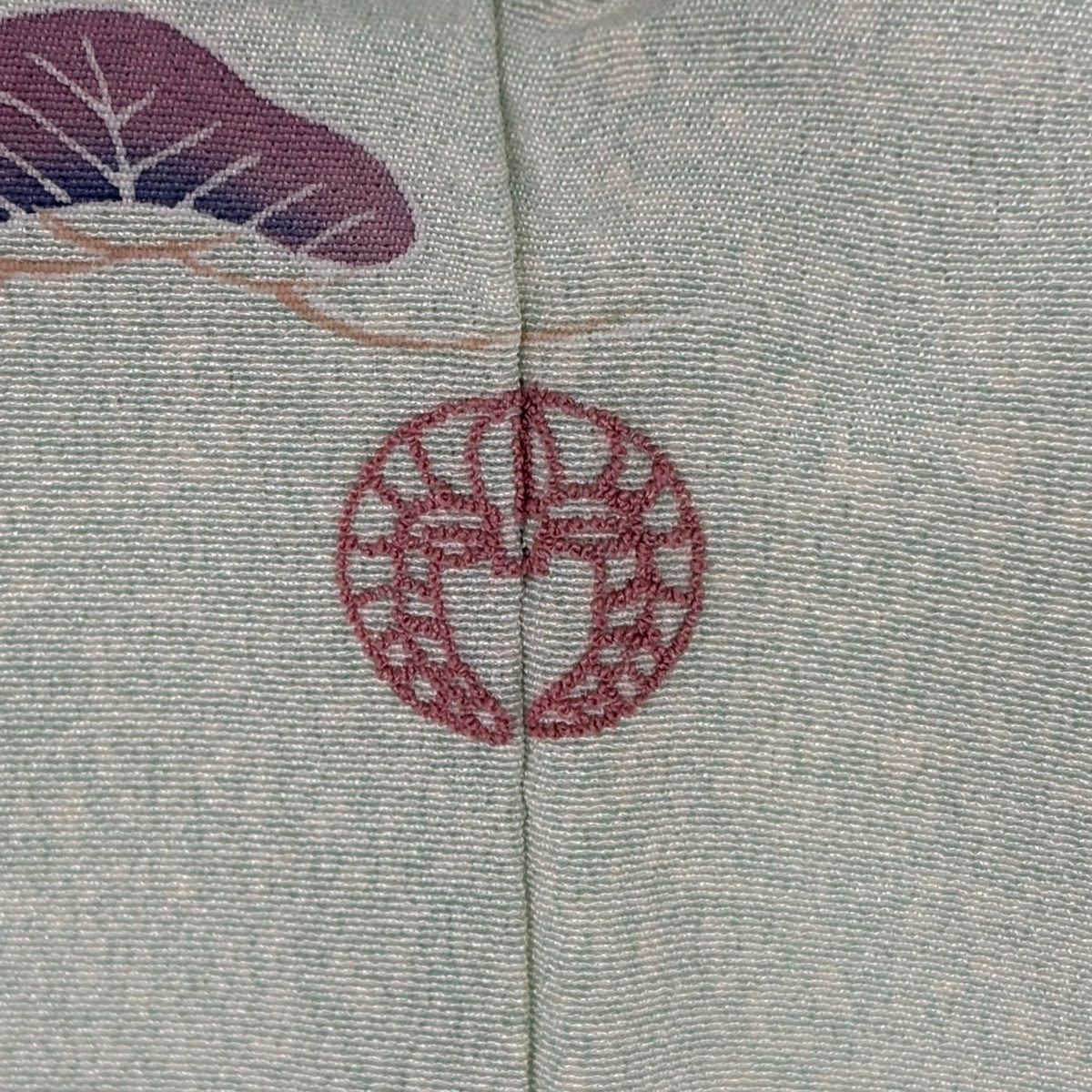 訪問着 名品 身丈153.5cm 裄丈64cm 正絹 訪問着 身丈153.5cm 裄丈64cm M 袷 草花 建物 刺繍 金彩 灰緑