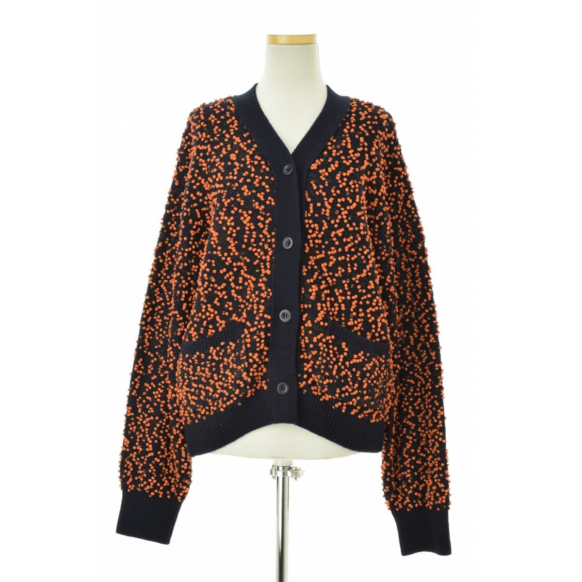 ＜6(ROKU)＞POMPOM CARDIGAN/カーディガン 6(ROKU) > POMPOM CARDIGAN