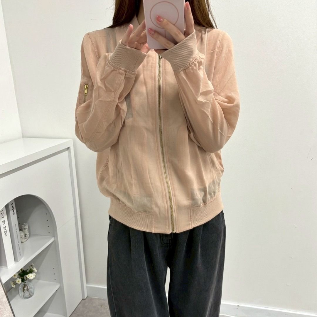 新品 zootie MA-1 ガーゼ ショート ブルゾン ベージュ