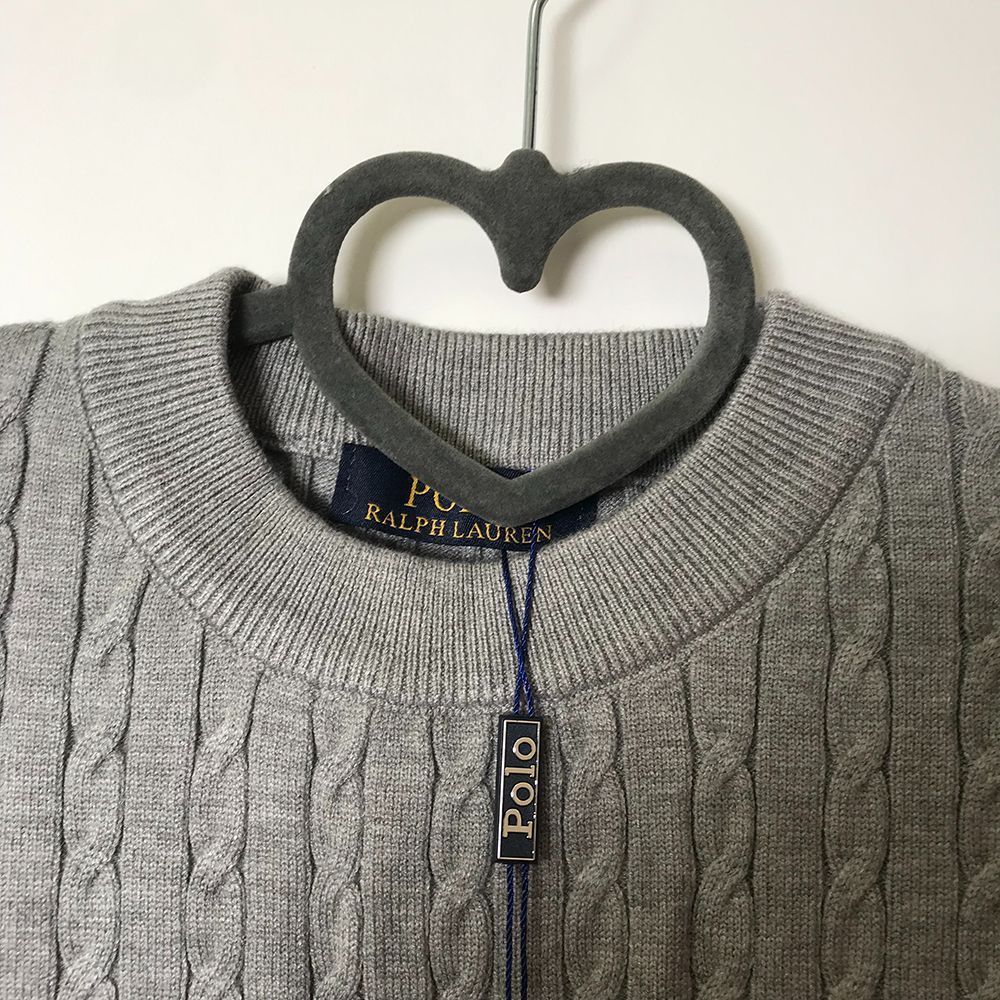 限定値下げ中！polo ポロ ラルフローレン ケーブルニット グレー P91 