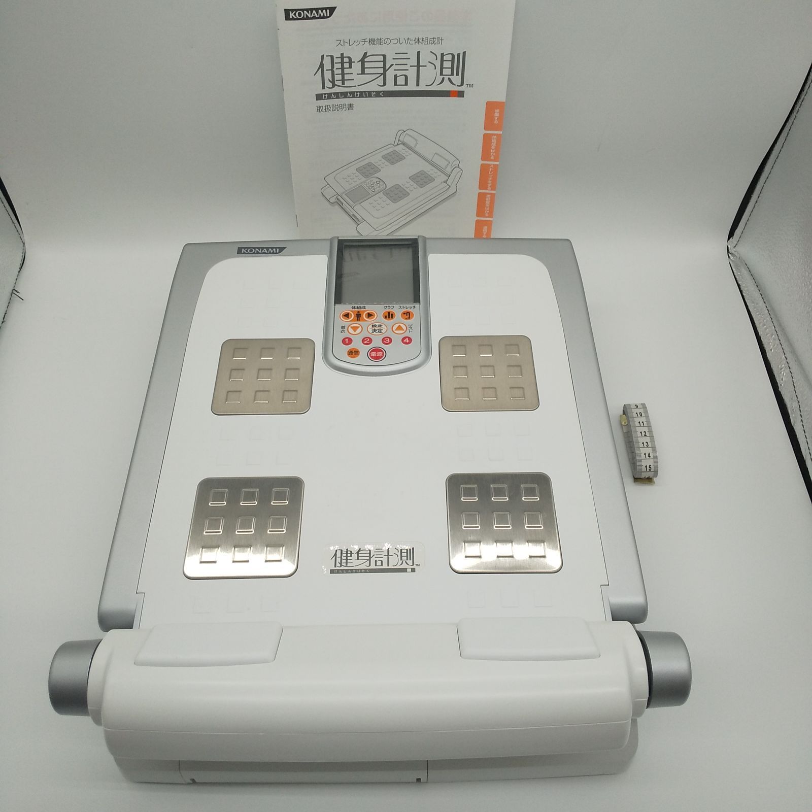 KONAMI 体脂肪体重計 HAE18-JA ホワイト 体組成計 健身計測 動作確認