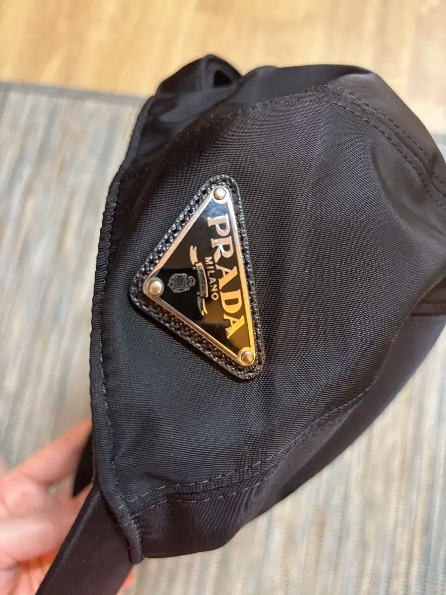 PRADAキャップ　L size ネイビー デニム ベースボールキャップ | PRADA