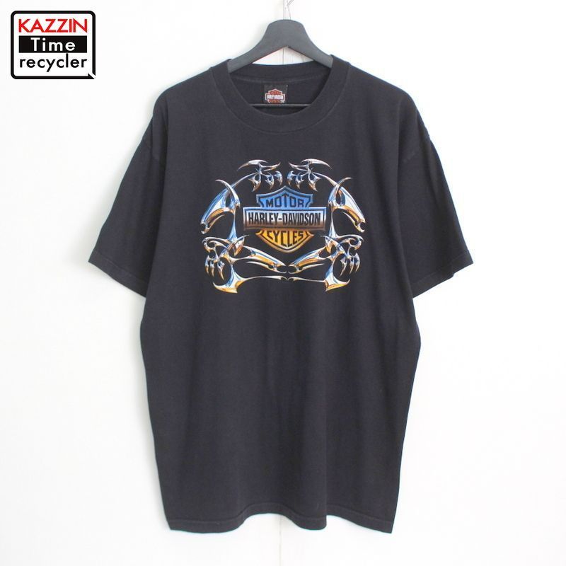 00s USA製 HARLEY DAVIDSON バックプリント イーグル 半袖Tシャツ