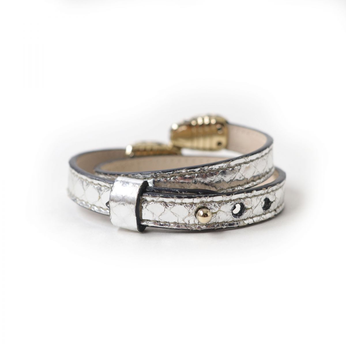 極美☆BVLGARI ブルガリ ツインスネークヘッドデザイン