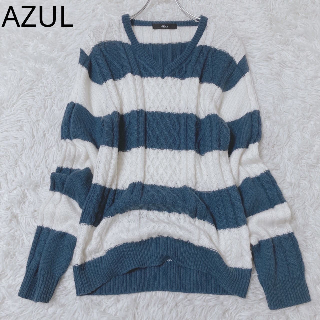 ami ボーダーセーター ネイビー/ホワイト ami ボーダーセーター ネイビー/ホワイト 関税込み】AMI Paris