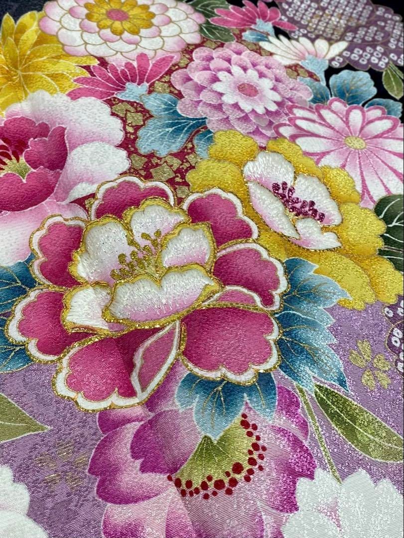 振袖 豪華 刺繍 金彩 紋意匠 身丈172cm - メルカリ