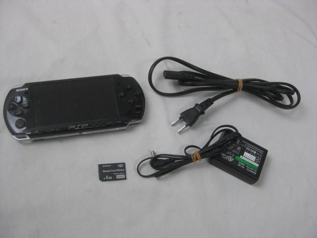 中古品 ゲーム PSP 本体 PSP3000 ブラック 動作品 充電器付き