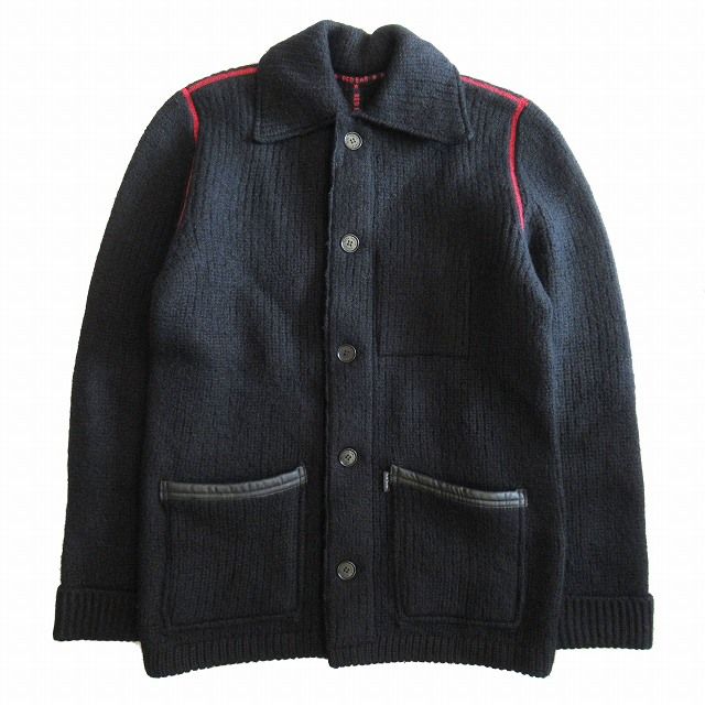 美品✨ 90s ポールスミス レッドレイヤー 圧縮ウール ニットジャケット 美品✨ 90s ポールスミス レッドレイヤー 圧縮ウール ニットジャケット