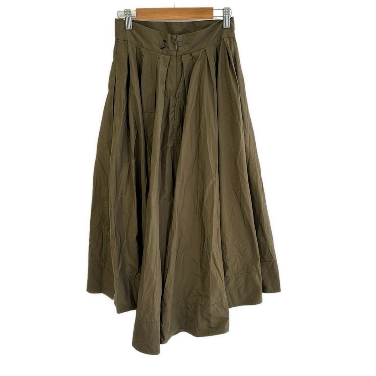 新品　XSサイズ　マディソンブルー　定価7.5万円 リネンタックスカート MADISON BLUE（マディソンブルー）ロング・マキシ丈スカート 黒