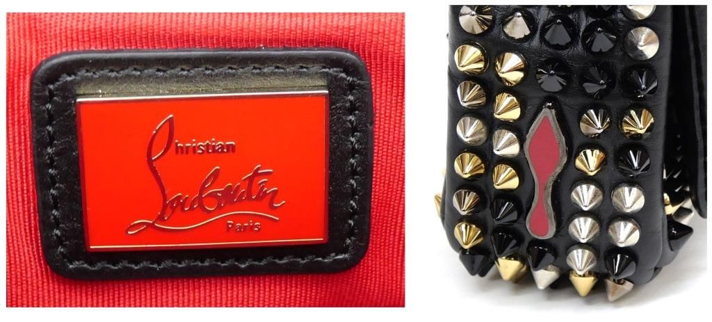 【美品】クリスチャンルブタン　ハイヒール型がま口　チェーンショルダーバッグ　黒 Christian Louboutin - 新品同様 クリスチャンルブタン ルビドゥ
