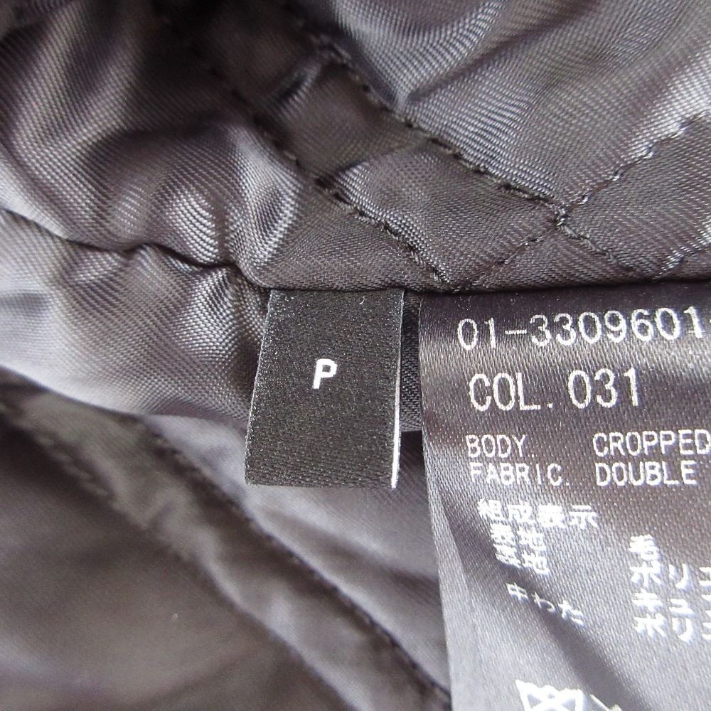 美品 23AW Theory セオリー DOUBLE FLANNEL CROPPED PARKA