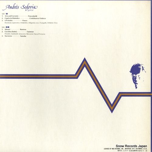 レコード】アンドレス・セゴビア アンドレス・セゴビアの夕べ VIC-3072