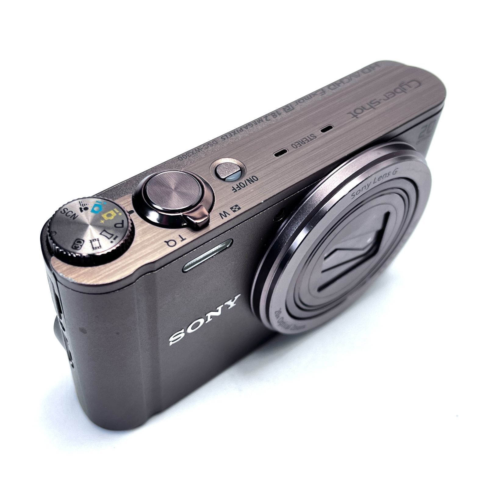 SONY Cyber-shot DSC-WX300 デジタルカメラ ブラウン 1820万画素 光学20倍ズーム ケース付