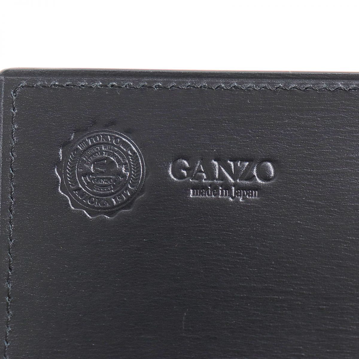 未使用品◇GANZO ガンゾ 57660 2つ折り グレージングカーフ レザー