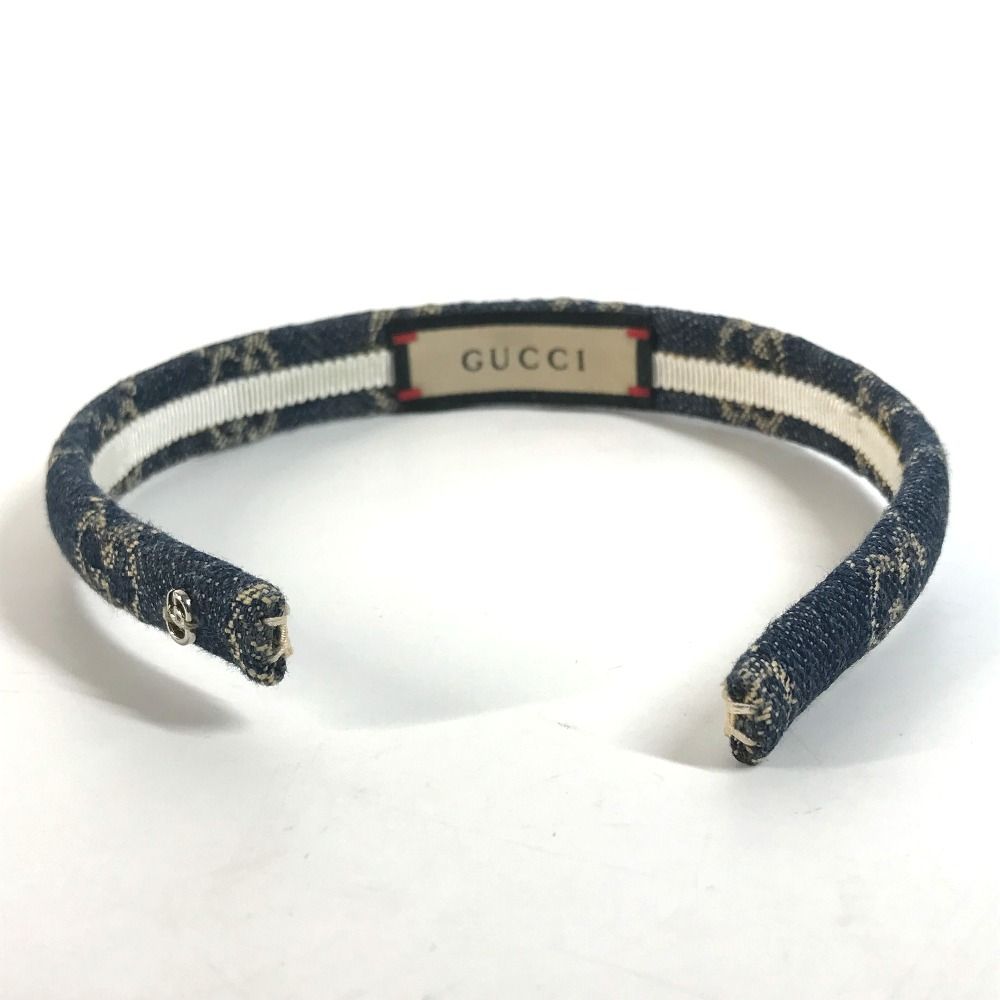GUCCI カチューシャ GUCCI グッチ カチューシャ GGジャガード エコウォッシュドデニム