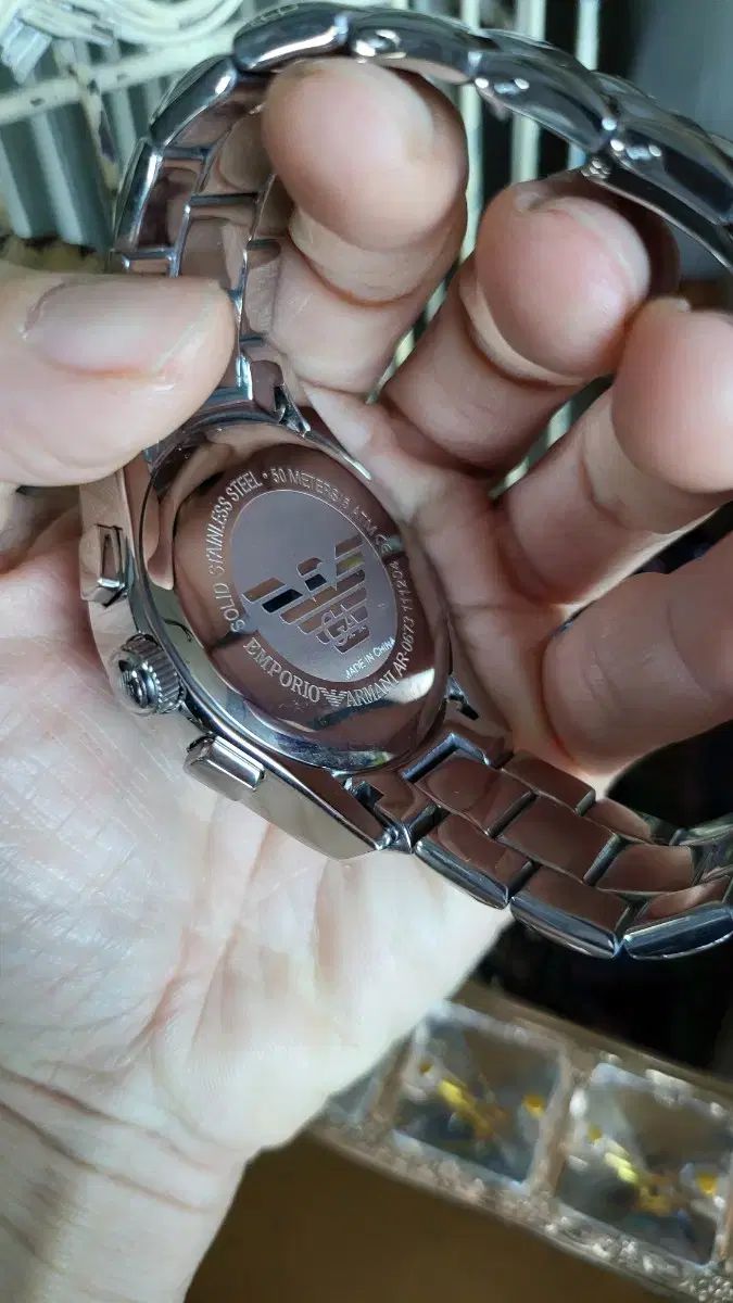 EMPORIO ARMANI エンポリオアルマーニ ARMANI アルマーニ メタル 時計 ブラック