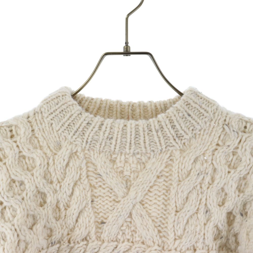UNUSED (アンユーズド) Hand knit cable sweater ハンド ニット 