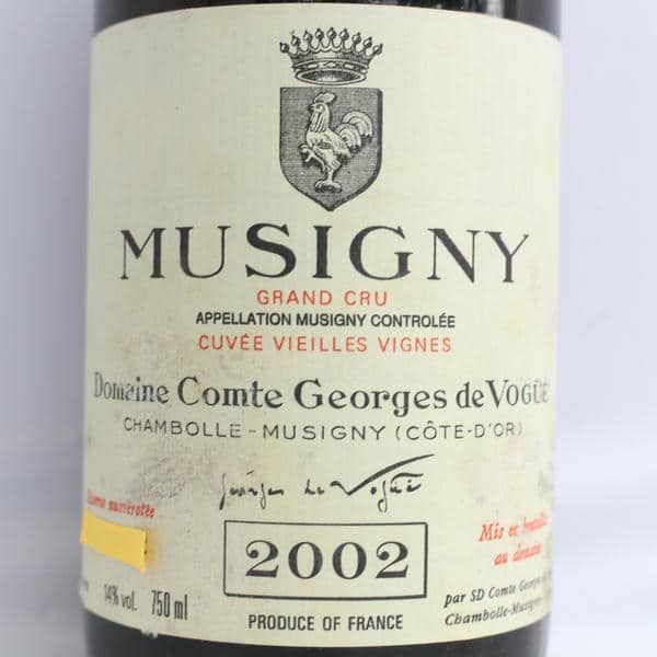 Comte Georges de Vogue（コント ジョルジュ ド ヴォギュエ）ミュジニー グランクリュ キュヴェ VV 2002 14％  750ml T24J290194 - メルカリ