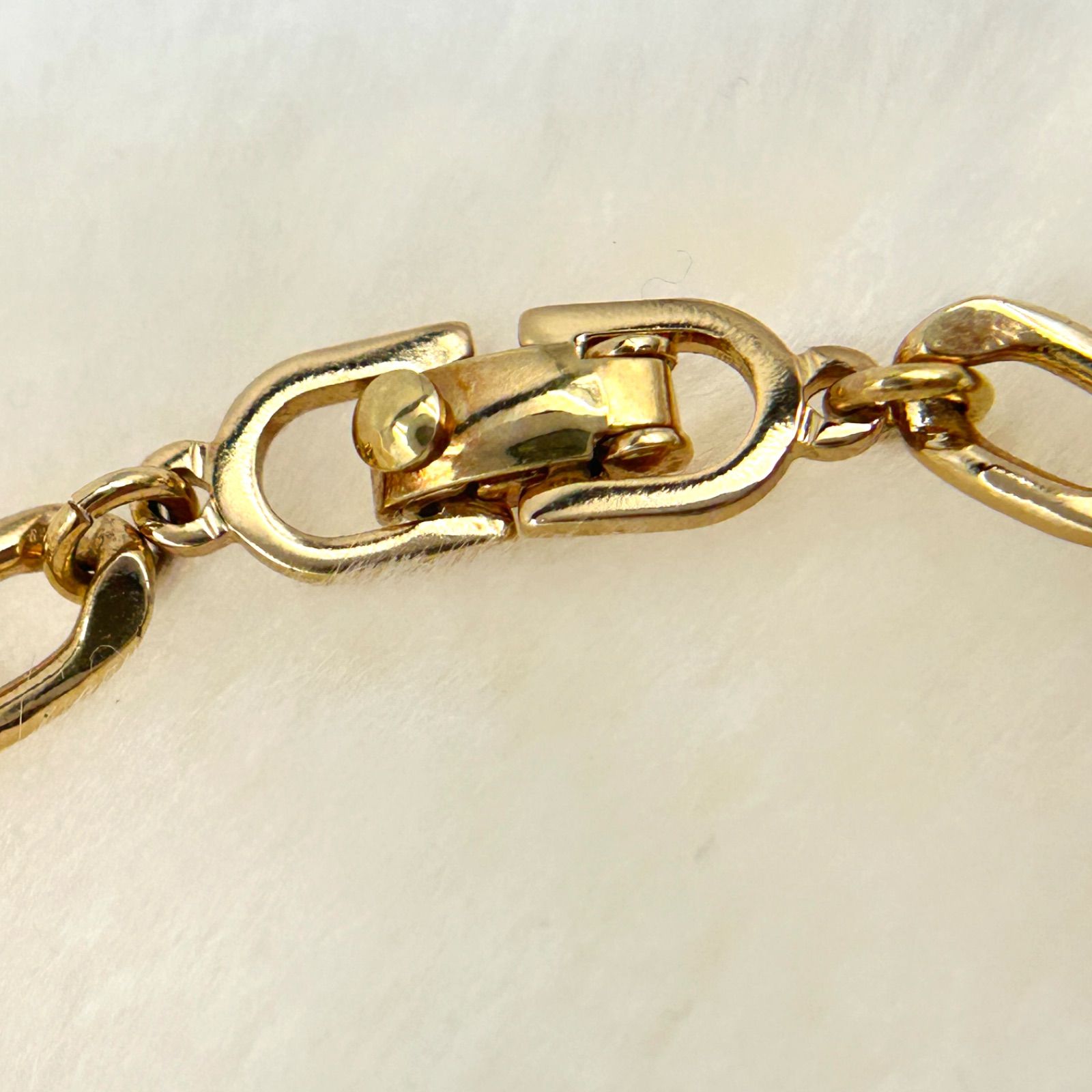 Dior クリスチャンディオール CDロゴ ストーン ゴールドカラー