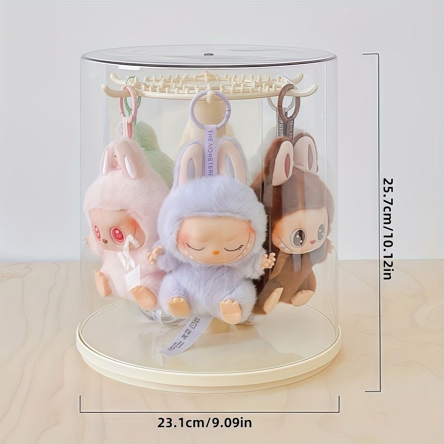 LABUBU 360°回転アクリルディスプレイキャビネット