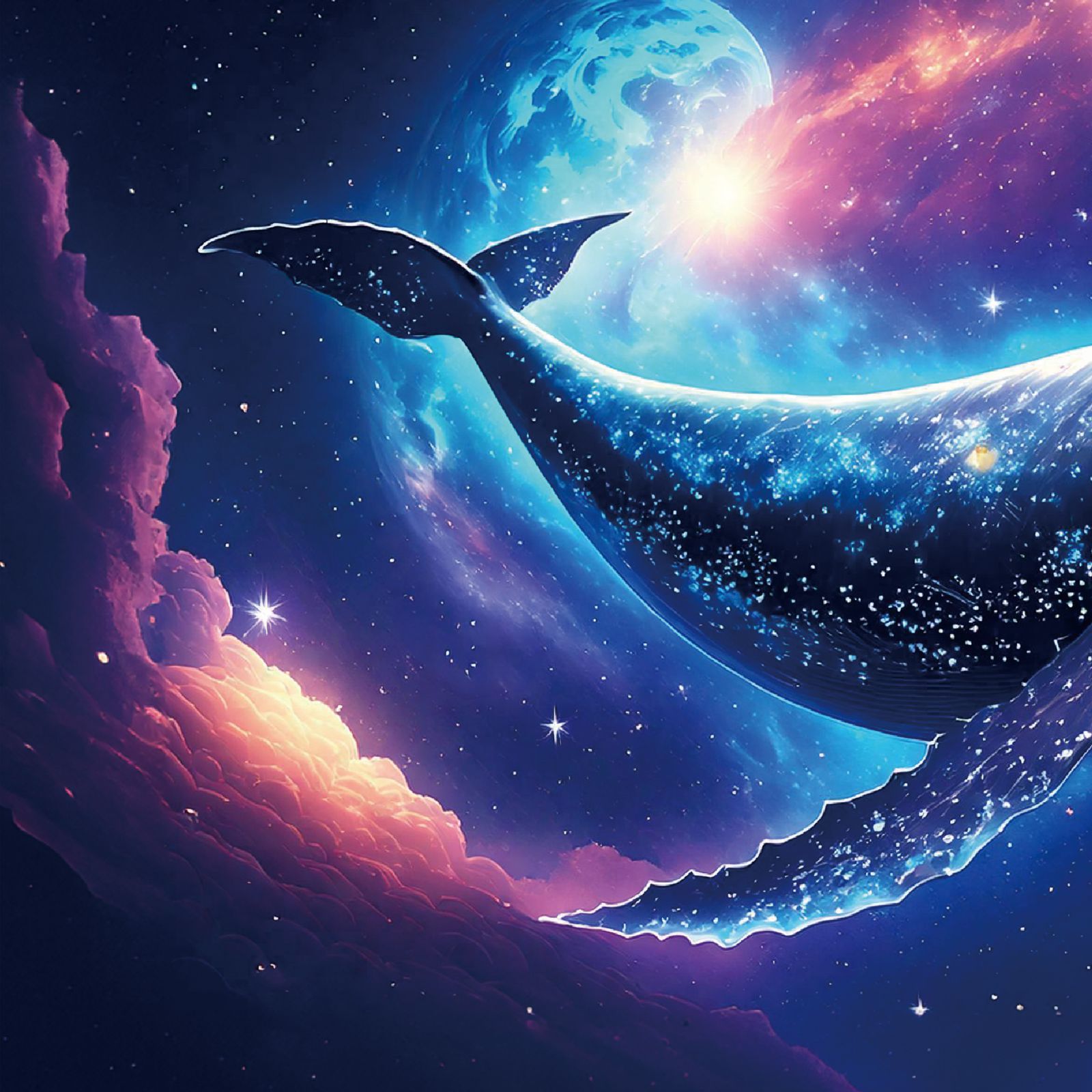 浮遊クジラ <NO.001>（Floating Whale）~星空を泳ぐ銀河のくじら