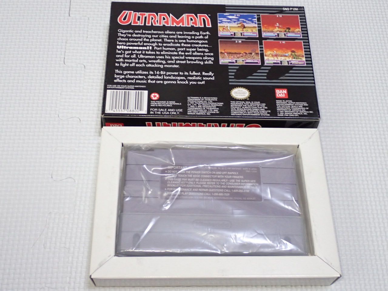 スーパーファミコン - SFC★ULTRAMAN SNES 海外版 北米版 端子清掃済 SFC☆ULTRAMAN SNES 海外版 北米版 端子清掃済