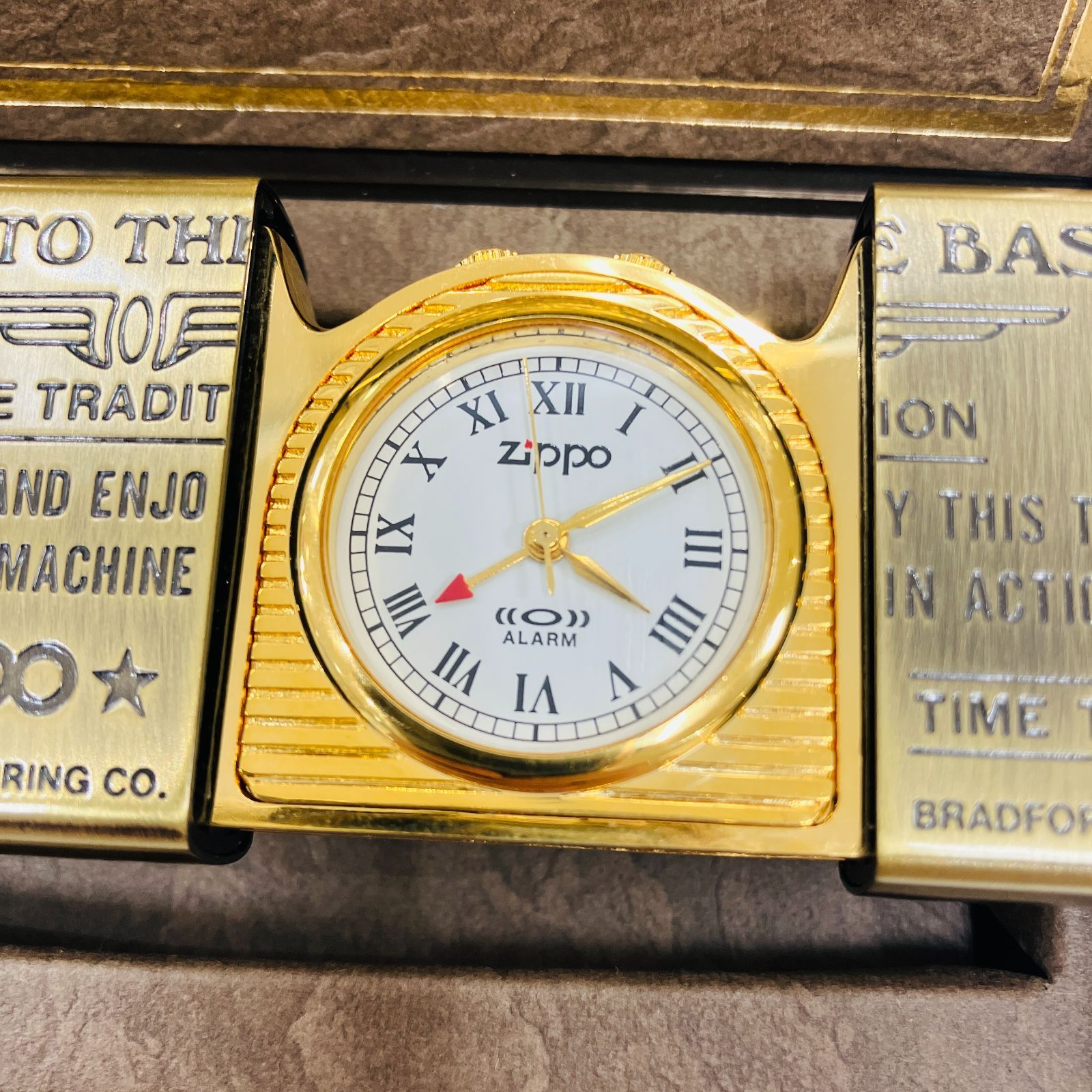A【未使用】ZIPPO TIME TANK POCKET CLOCK ジッポー タイムタンク 