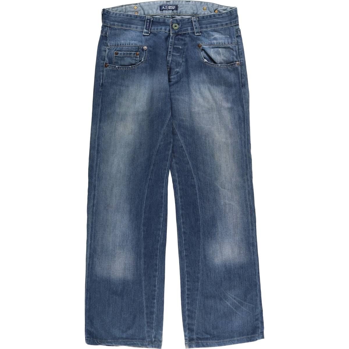 古着 ジョルジオアルマーニ Giorgio Armani ARMANI JEANS ストレートデニムパンツ メンズw34相当|eaa550949
