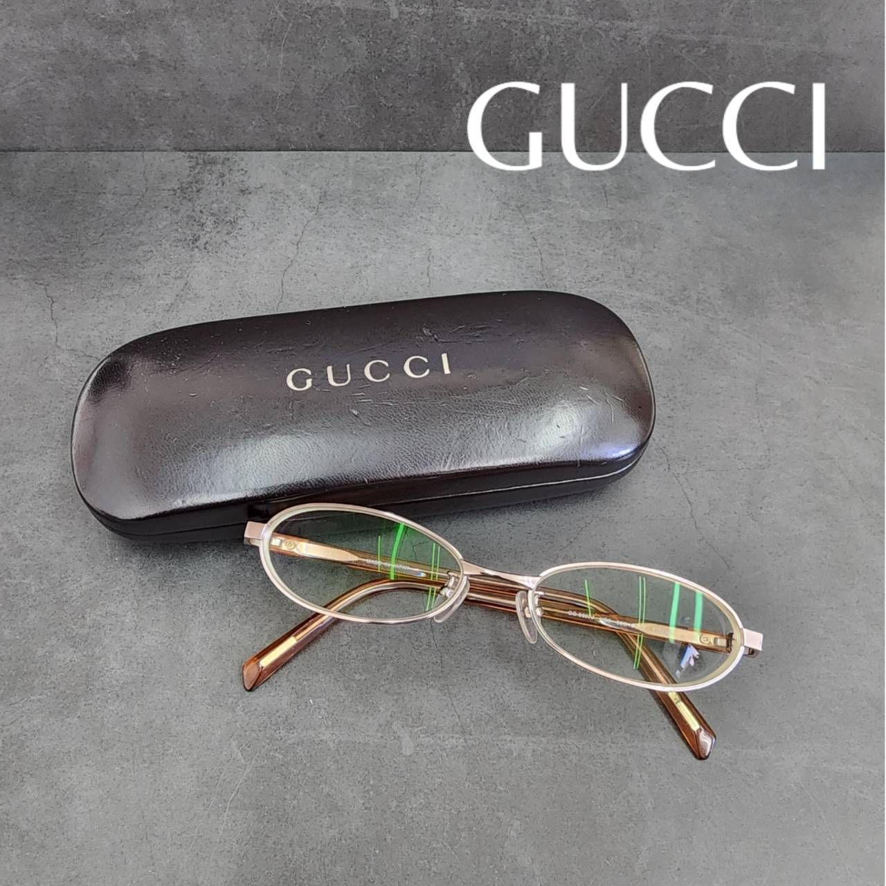 GUCCI グッチ 眼鏡 GG-9607J 52□16-137 ケース付き アイウェア