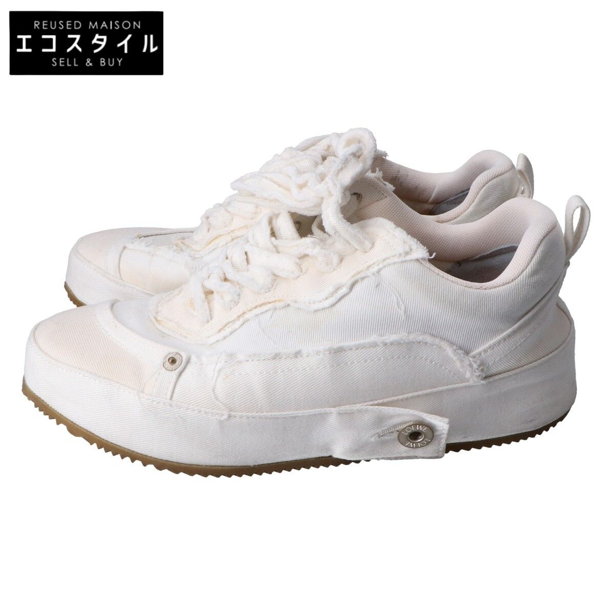 LOEWE ロエベ 【22年製】denim Deconstructed sneakers ローカットデニムスニーカー/ 40