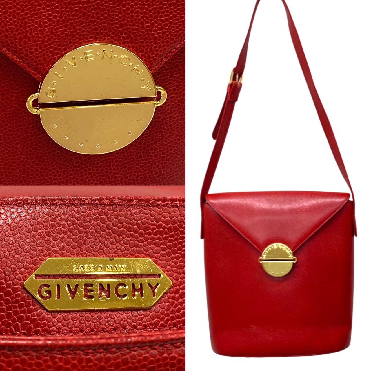 極 美品 希少品 GIVENCHY ジバンシィ ジバンシー ロゴ 金具 極 美品 希少品 GIVENCHY ジバンシィ ジバンシー ロゴ 金具