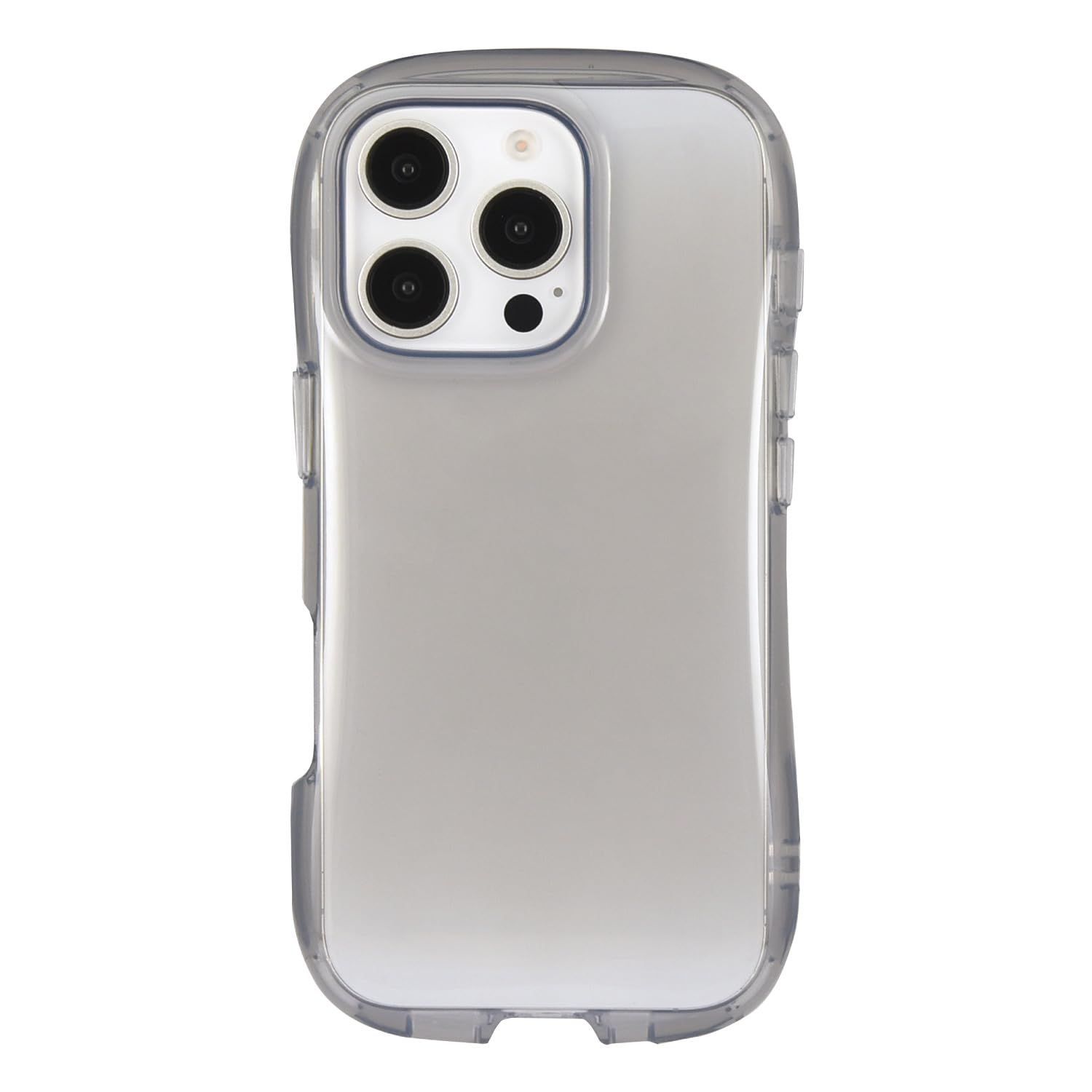 【在庫処分】Pro 対応 iPhone16 クリスタルクリアケース スモーク グルマンディーズ GMD-30SK