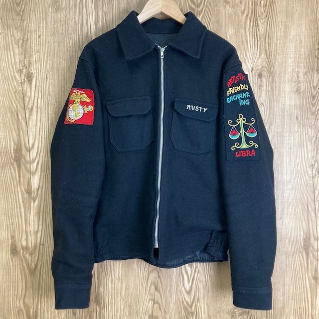 80's USNAVY ツアージャケット スーベニアジャケット　ベトジャン 80's USNAVY ツアージャケット スーベニアジャケット ベトジャン