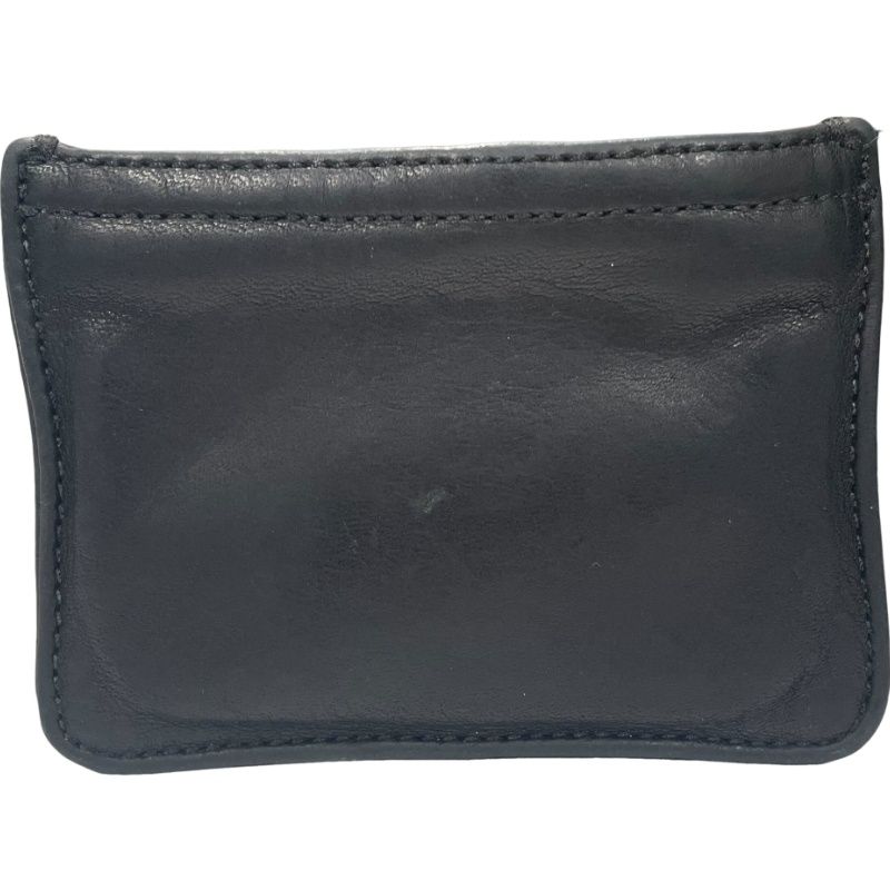 正規品 CHROME HEARTS シルバースクロールラベル レザーコインパース Chrome Hearts クロムハーツ コインパース 3×4 スクロールラベル