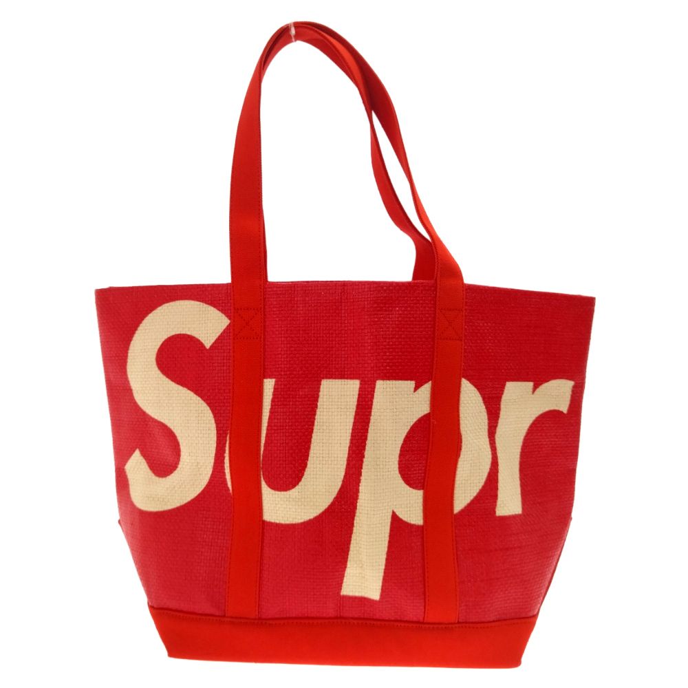 Supreme Raffia Tote ラフィア トートバッグ 美品 SUPREME (シュプリーム) 20SS Raffia Tote ラフィアトートバッグ