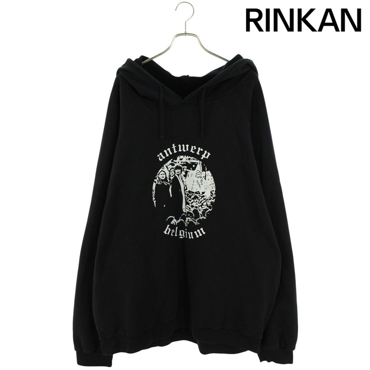 ラフシモンズ  21SS  ARCHIVE REDUX OVERSIZED HOODED SWEATER ANTWARP PRINT 25周年記念アントワーププリントオーバーサイズパーカー メンズ 2