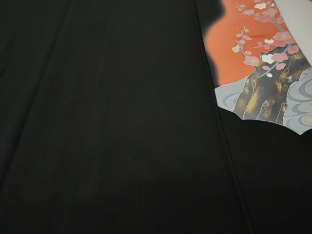 逸品❇️ますいわ屋扱い黒留め袖　有名作家手描友禅暈し染め　22点総フルセット 逸品❇️ますいわ屋扱い黒留め袖 有名作家手描友禅暈し染め