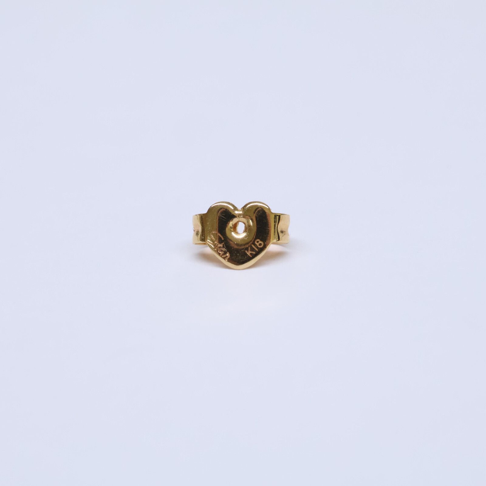 スタージュエリー　K18 ダイヤ ムーン ピアス 片耳のみ MOON SETTING DIAMOND PIERCED EARRINGS 0.08ct(2ZP1173)K18