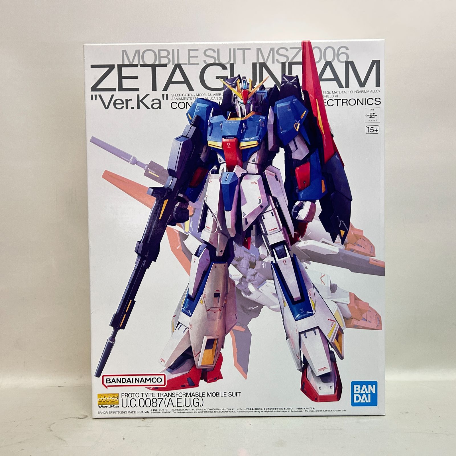 浜館42-883】 MG 1/100 機動戦士Ζガンダム ゼータガンダム Ver