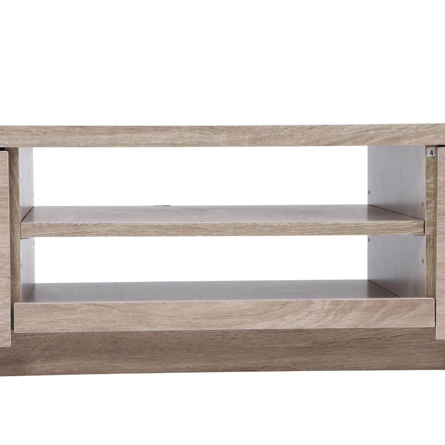 32型対応 TVボード 幅100×奥行38.5×高さ28cm ホワイトオーク テレビ台 木目調 引出収納 不二貿易 オープンラック 99264 MEBLE-SODAR_PL