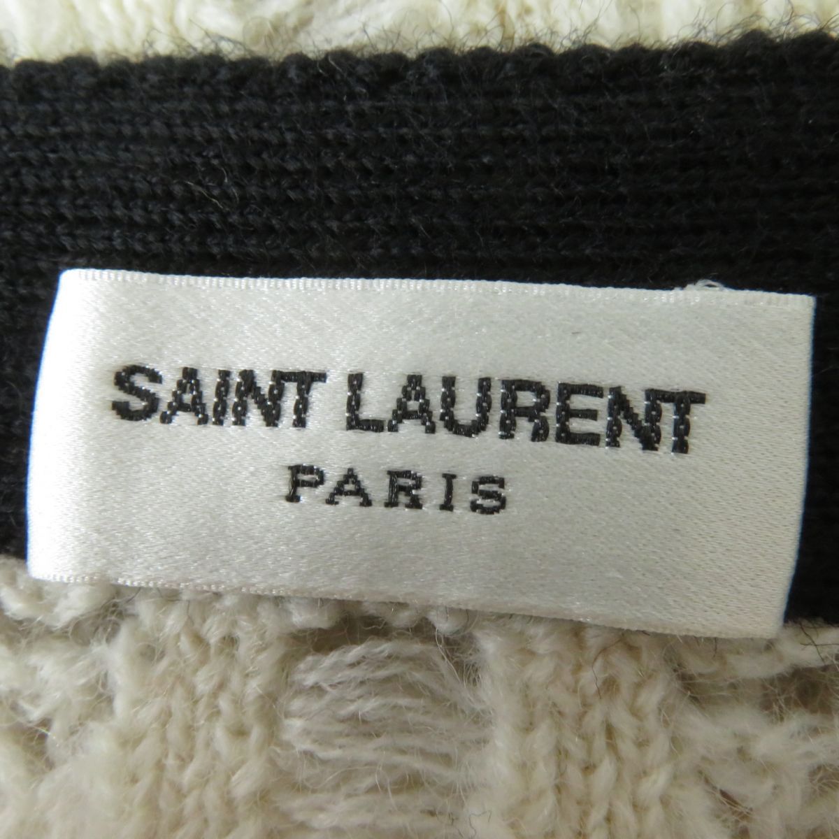 極美品◎正規品 20年 伊製 SAINT LAURENT PARIS サンローラン パリ 