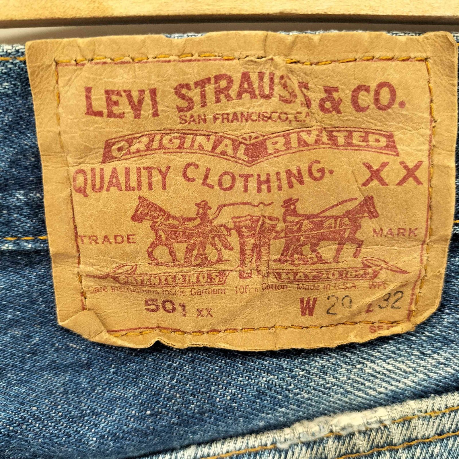 リーバイス Levis 80S 89年製 USA製 522刻印 501XX ボタンフライ