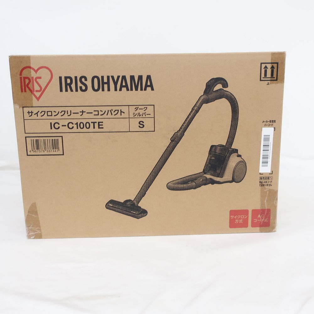 IRIS OHYAMA アイリスオーヤマ 掃除機 IC-C100TE サイクロンクリーナーコンパクト ダークシルバー