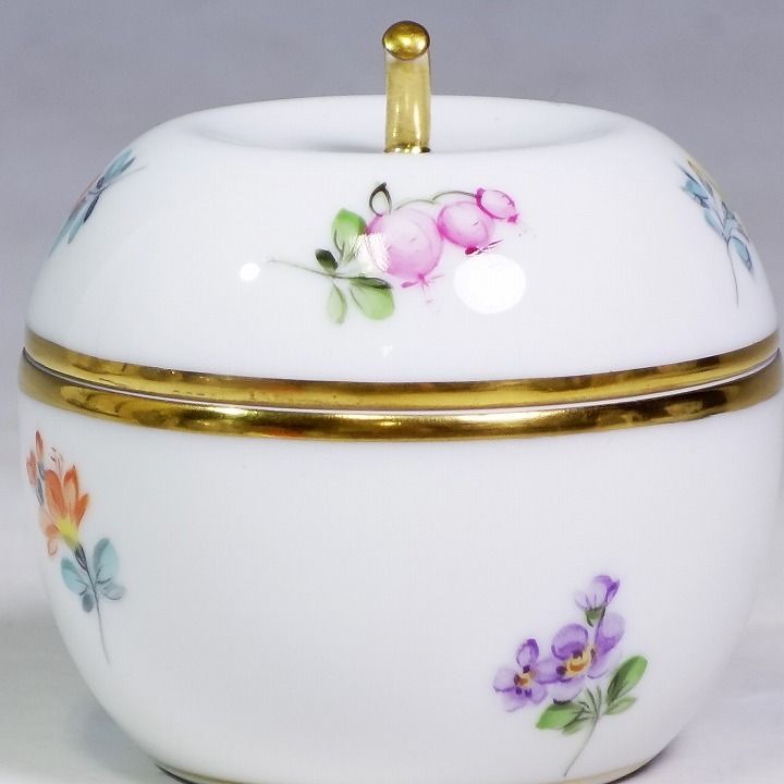 ヘレンド 小物入れ リンゴ型 ミルフルール ボンボニエール