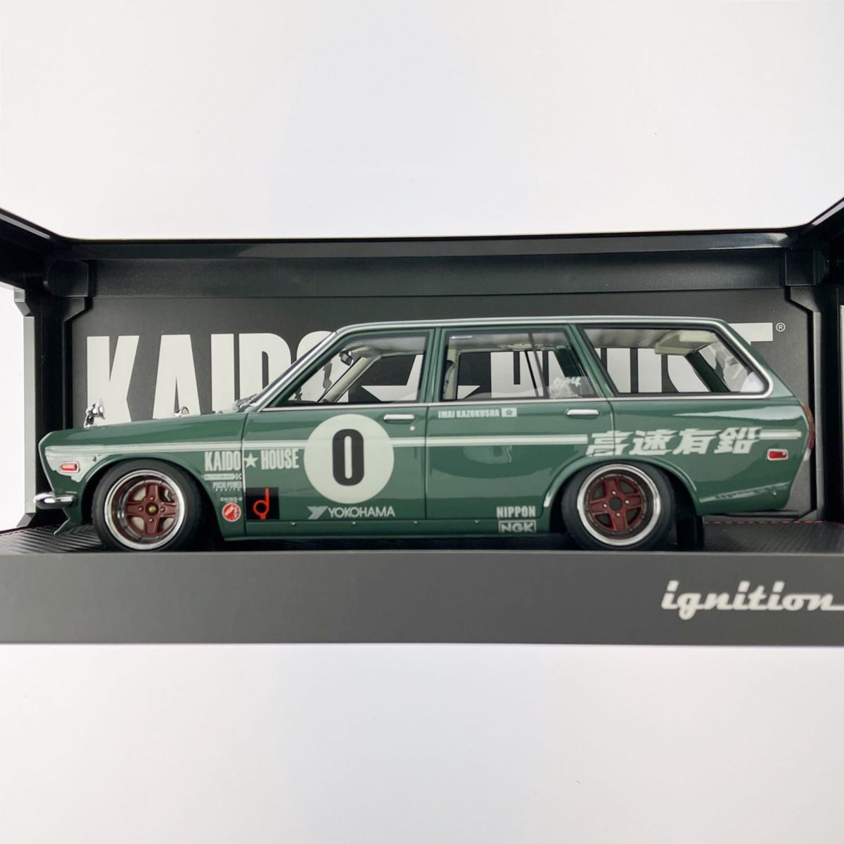 ▽▽ignition model ダットサン ブルーバード 510 ワゴン グリーン  