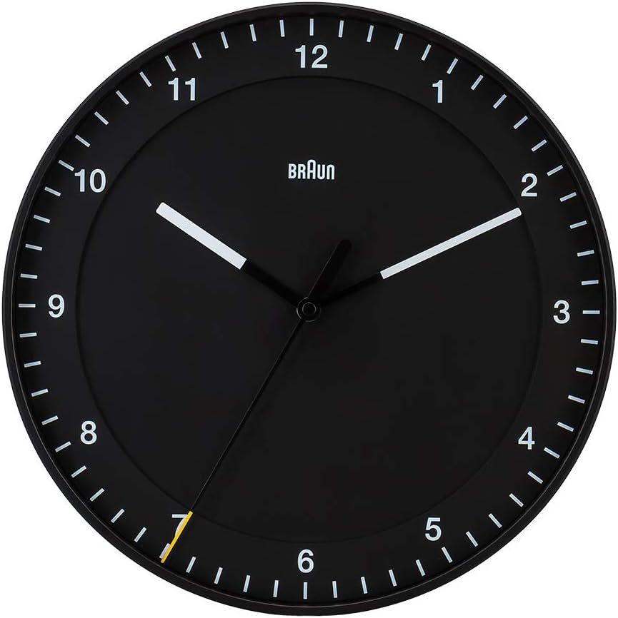 [ ブラウン ] BRAUN 時計 掛け時計 BC17B ブラック Black Classic Large Analogue Wall Clock 掛時計 アナログ ブランド インテリア 