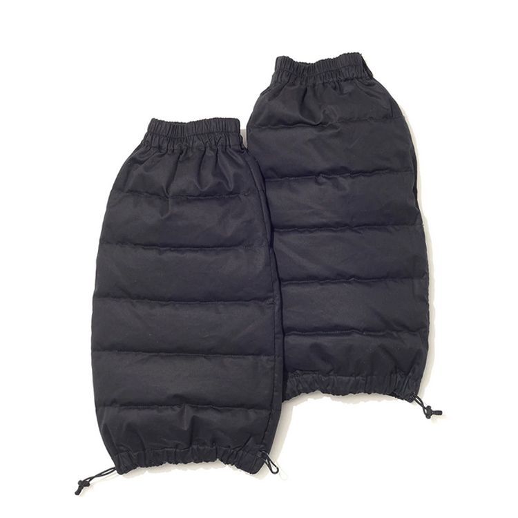 ナンガ コットンピーチダウンレッグウォーマー ブラック フリー #N1LWBKN5-BLK COTTON PEACH DOWN LEG WARMERS NANGA 新品 未使用