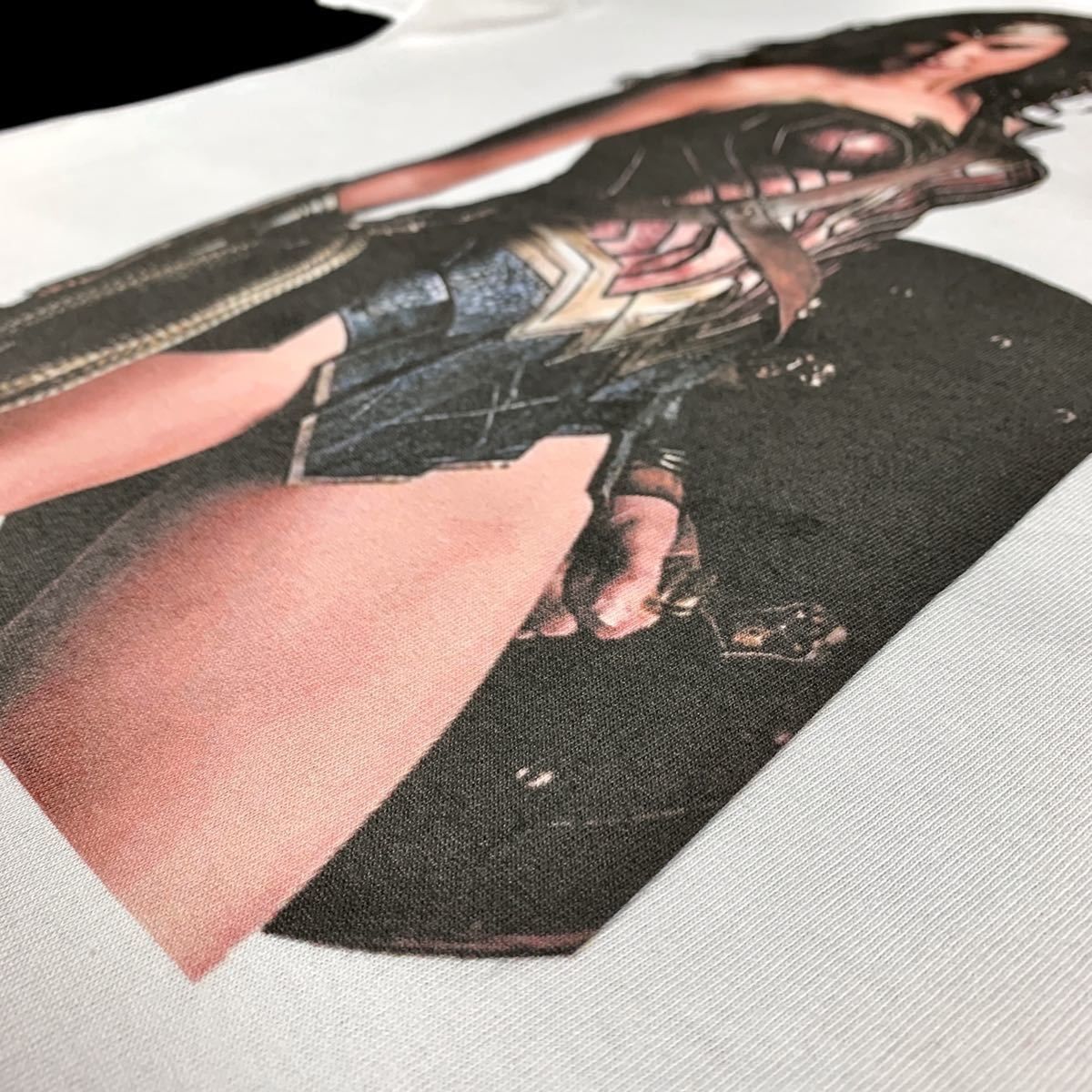 新品 ワンダーウーマン ジャスティスリーグ DCコミック ビッグパーカー ロンT オリジナル Tシャツ ビッグ プリント ワンダーウーマン DCコミックス